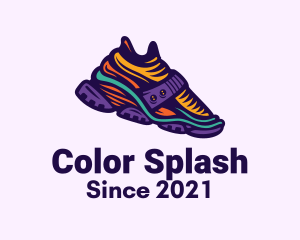 Colorful Hiking Sneakers logo design