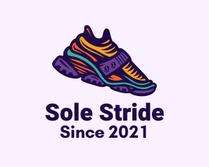 Sneaker - Colorful Hiking Sneakers logo design