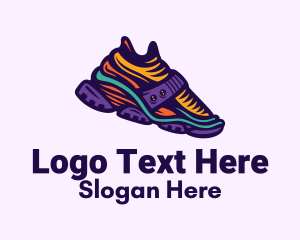 Colorful Hiking Sneakers Logo