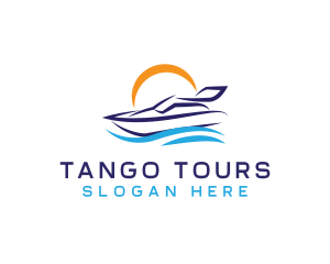 Yacht Travel Tour logo design