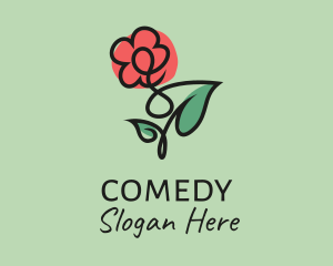 Gardener - Poppy Floral Line Art logo design