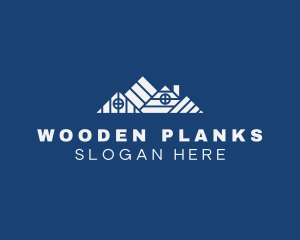 Roofing Plank Construction logo design