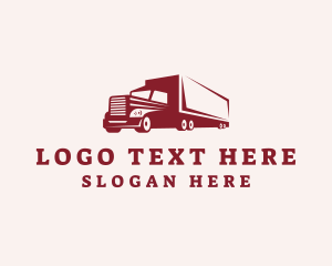 Moving Company - Logistics Cargo Truck logo design