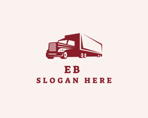 Logistics Cargo Truck Logo