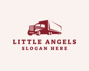 Logistics Cargo Truck Logo