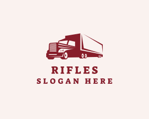 Logistics Cargo Truck Logo