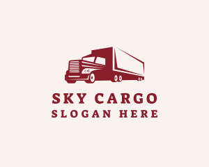 Logistics Cargo Truck logo design