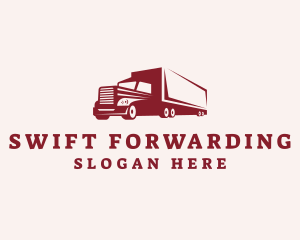 Logistics Cargo Truck logo design