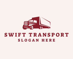 Logistics Cargo Truck logo design