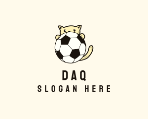Soccer Club - Cat Soccer Ball logo design