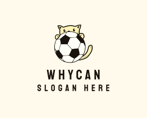 Cat - Cat Soccer Ball logo design