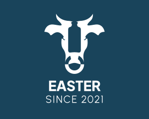Blue Bull - Fresh Cow Milk logo design