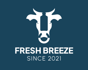 Fresh Cow Milk  logo design