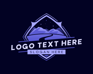 Exploration - Mountain Road Travel logo design