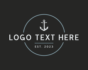 Anchor - Modern Anchor Marine logo design