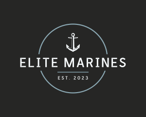 Modern Anchor Marine logo design