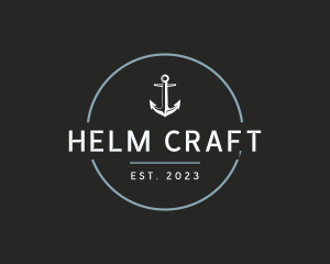 Helm - Modern Anchor Marine logo design