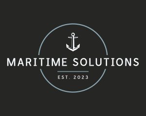 Naval - Modern Anchor Marine logo design