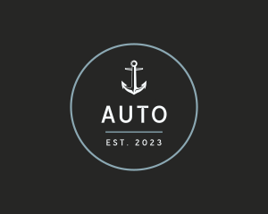 Modern Anchor Marine logo design