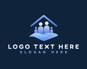 Assistance - Shelter Family Hand logo design