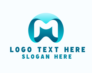 Tech Startup Letter M logo design