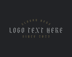 Piercing - Gothic Clothing Shop Business logo design