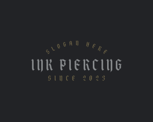 Piercing - Gothic Clothing Shop Business logo design