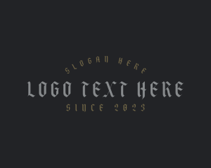 Gothic Clothing Shop Business Logo