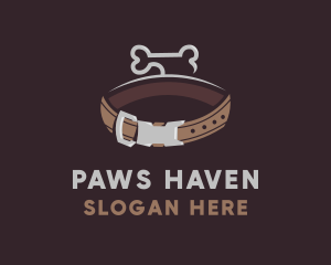 Brown Dog Collar Bone logo design