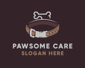 Brown Dog Collar Bone logo design