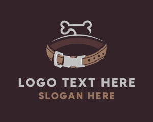 Brown Dog Collar Bone Logo