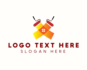 Eco Friendly Products - Paint Roller Painting logo design