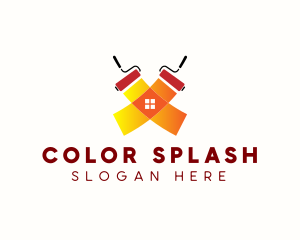 Painting - Paint Roller Painting logo design