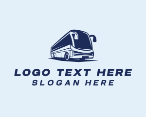 Shuttle - City Bus Tourist Vehicle logo design