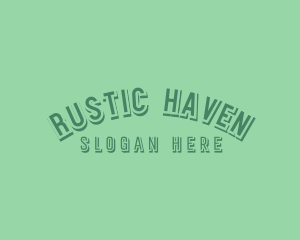 Masculine Retro Business logo design