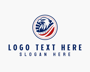 Veteran - Patriotic Eagle Bird logo design