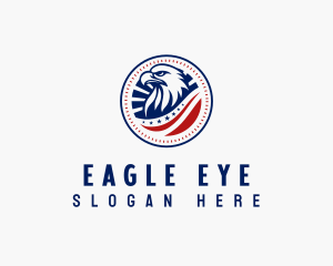 Patriotic Eagle Bird logo design