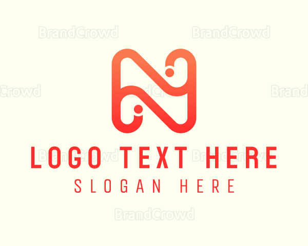 Generic Modern Business Letter N Logo