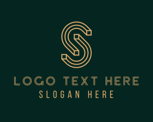 Firm - Modern Magnets Firm Letter S logo design