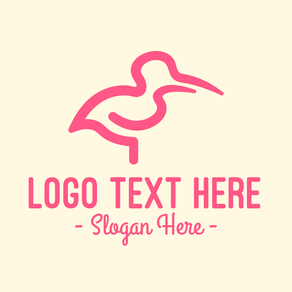 Abstract Flamingo Logo | BrandCrowd Logo Maker