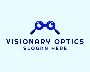Eyewear - Glasses Magnifying Glass logo design