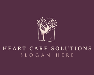 Woman Wellness Tree logo design