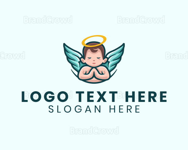 Heaven Angel Baby Logo