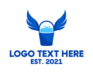 Maintenance - Blue Winged Bucket logo design