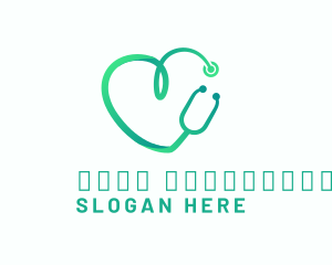 Pharmacy - Stethoscope Heart Hospital logo design
