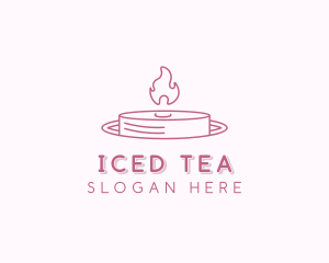 Tea Light Candle Decor logo design