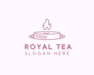 Tea Light Candle Decor logo design