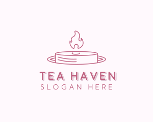 Tea Light Candle Decor logo design