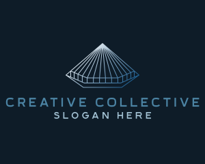 Pyramid Roof Business  logo design