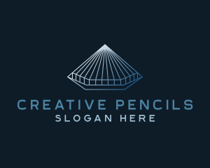 Pyramid Roof Business  logo design